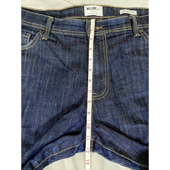William Rast 40x32 Dark Wash Indigo Blue Jeans Dean Slim Straight 42” Waist EUC - Picture 13 of 13